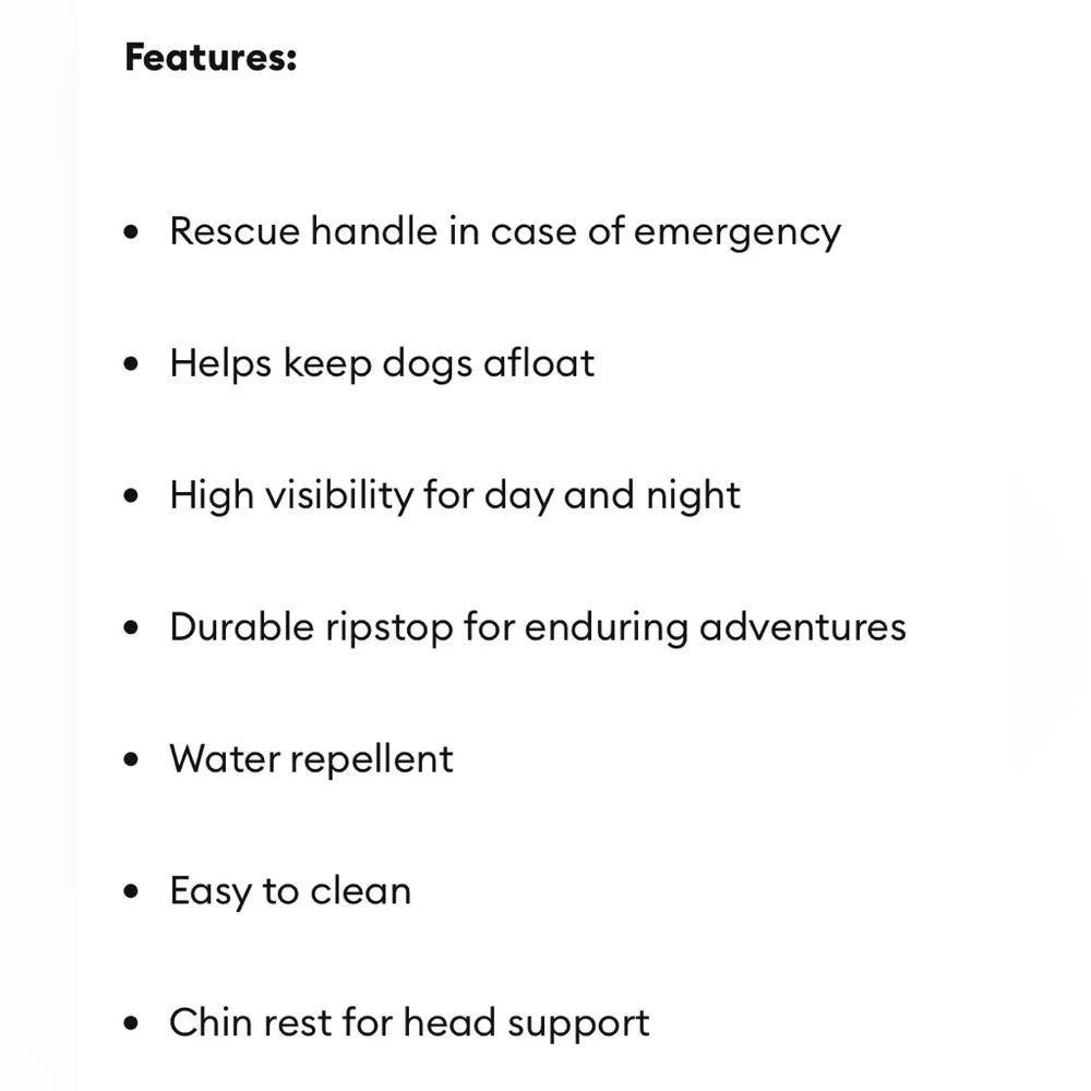Arcadia Trail High-Visibility Life Jacket for Dog - NWT